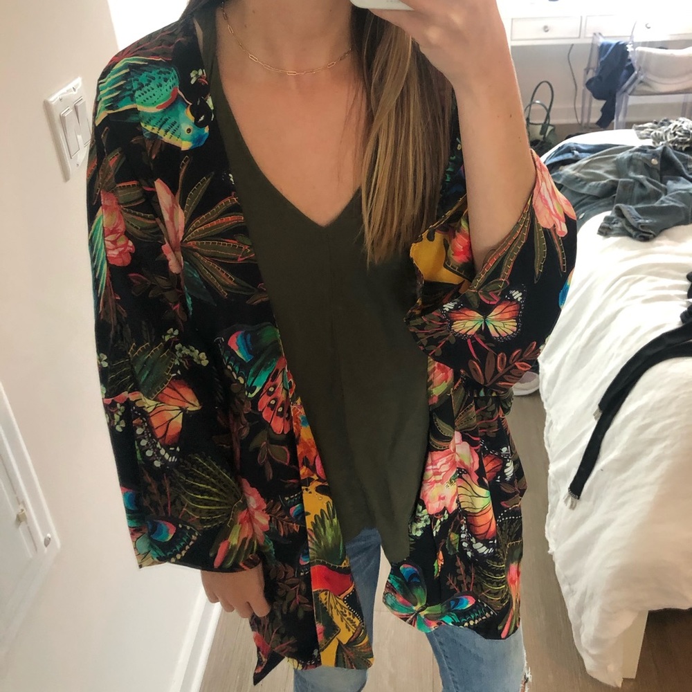 Farm Rio robe in tropical pattern